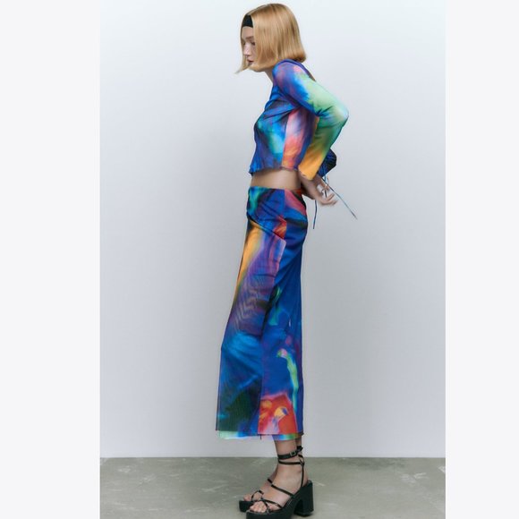 BLOGGER'S FAVE! Zara Set Tulle Skirt And Matching Top NWT - Picture 13 of 16